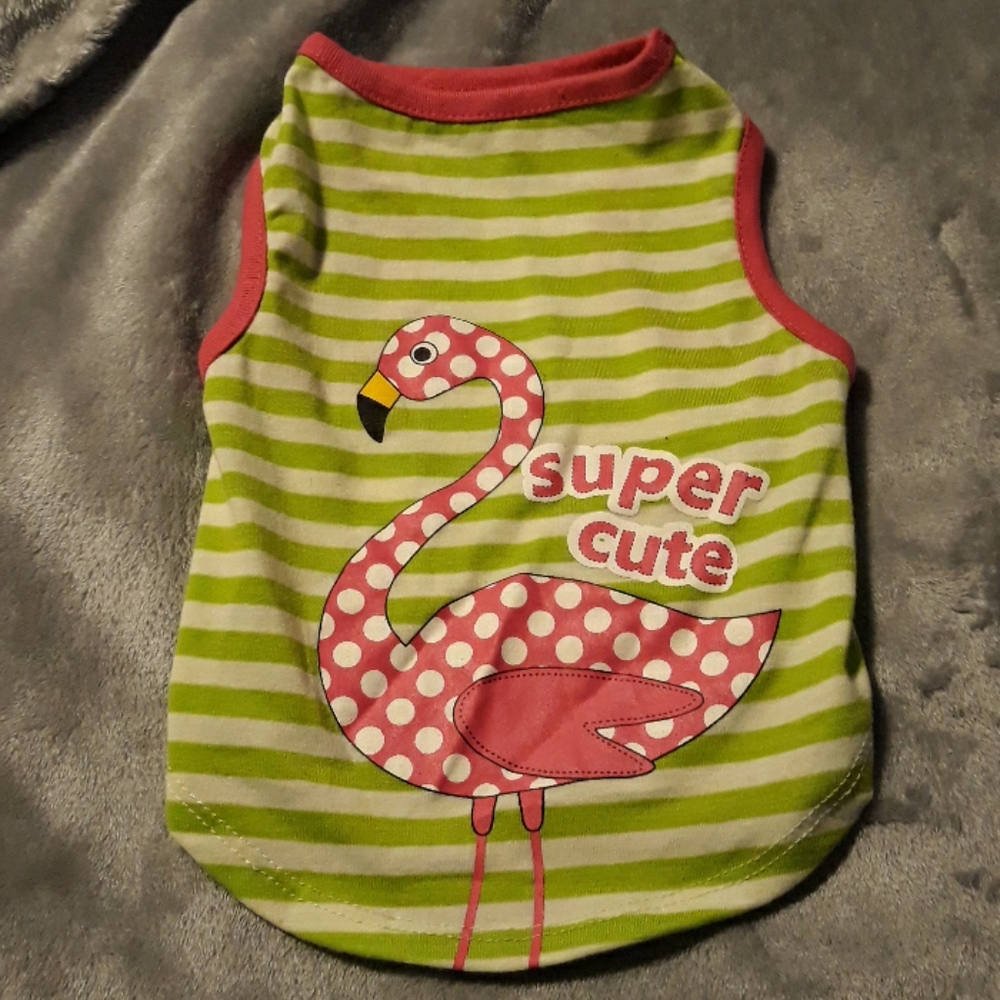 Flamingo Dog Top